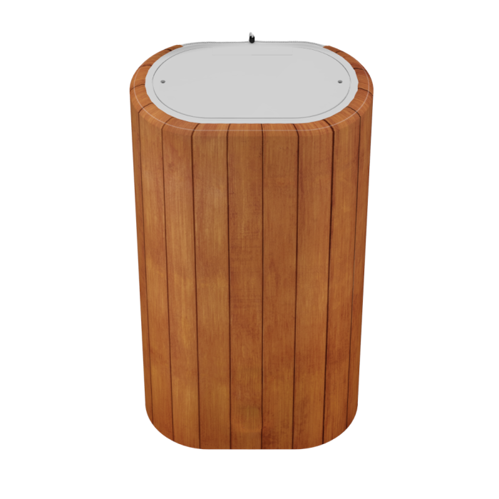 Декоративный чехол для бойлера WILLER IV50DR-Brig (Деревянные рейки; 880*860мм; №6) (CC860-Wooden-pln)