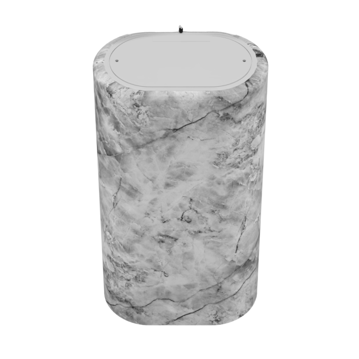 Декоративный чехол для бойлера WILLER IV80DR-Brig (Белый мрамор/980х985мм/10) (CC985-White-marble)