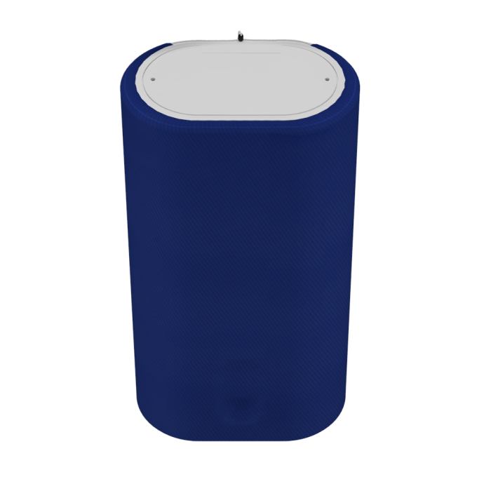 Декоративный чехол для бойлера WILLER IV80DR-Brig (Диагональ синяя/980х985мм/68-2) (CC985-Cfl-Diagonal)
