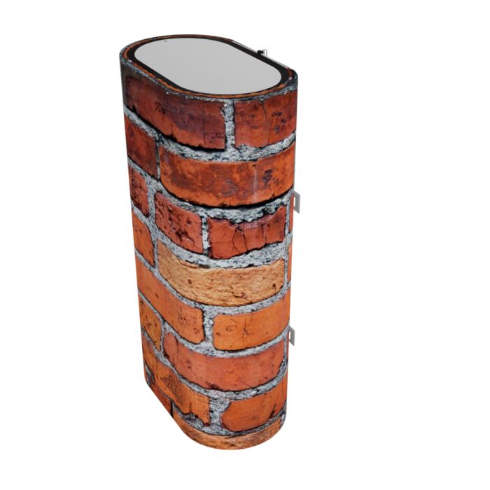 Декоративный чехол для бойлера WILLER EV50DR Grand (Кирпич/927х902мм/40) (CC902-Bricks)