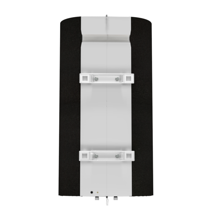 Декоративний чохол для бойлера WILLER EV80DR Grand (Габардин чорний / 1100х990мм / 65-8) (CC990-Black-Gbrd)