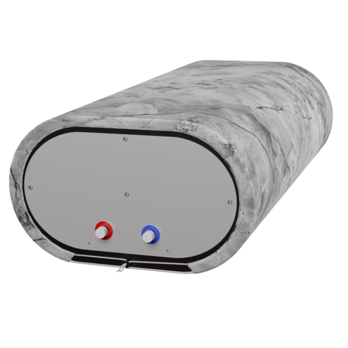 Декоративный чехол для бойлера WILLER EV50DR Grand (Белый мрамор/927х902мм/34) (CC902-White-marble)