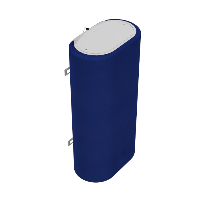 Декоративный чехол для бойлера WILLER IV80DR-Brig (Диагональ синяя/980х985мм/68-2) (CC985-Cfl-Diagonal)