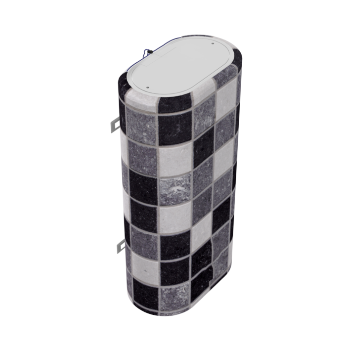 Декоративный чехол для бойлера WILLER IV80DR-Brig (Плитка/980х985мм/12) (CC985-Tile)