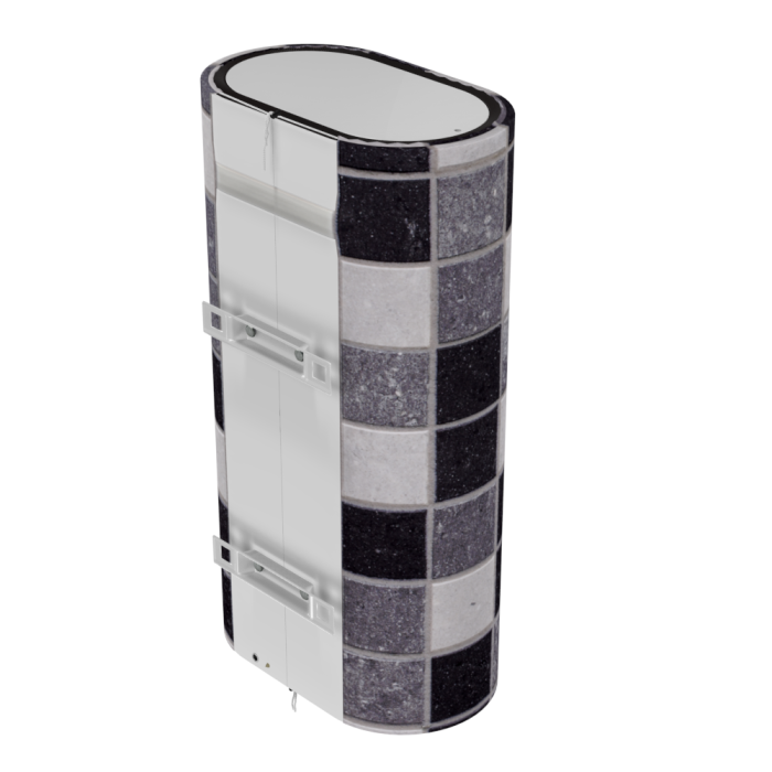 Декоративный чехол для бойлера WILLER EV50DR Grand (Плитка/927х902мм/36) (CC902-Tile)