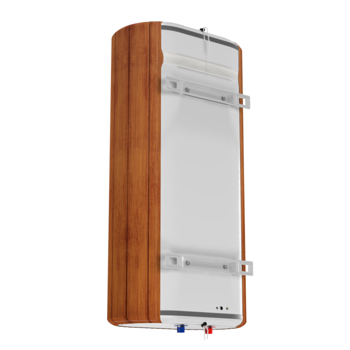 Декоративный чехол для бойлера WILLER EV80DR Grand (Деревянные рельсы; 1100*990мм; №62) (CC990-Wooden-pln)