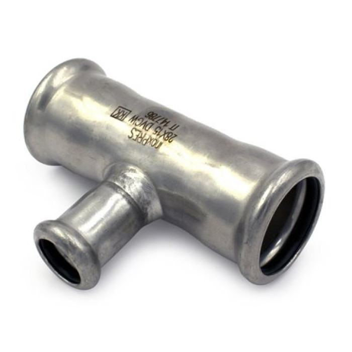 Трійник редукційний нержавіючий Ø88,9 х 42 х 88,9 INOXPRES® RM (192088042)