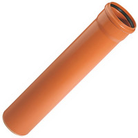 Каналізаційна труба ПВХ, SN4, D=110x3,2 мм, L=1 м (шт.) (220010)