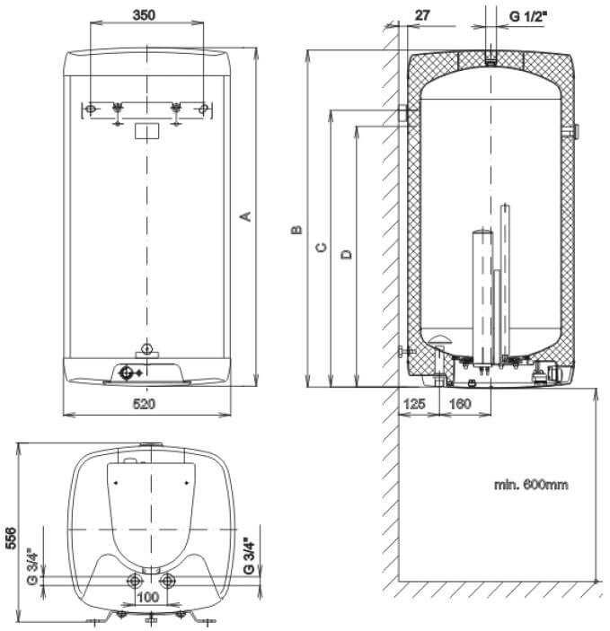 boiler elektricheskii okherazmery